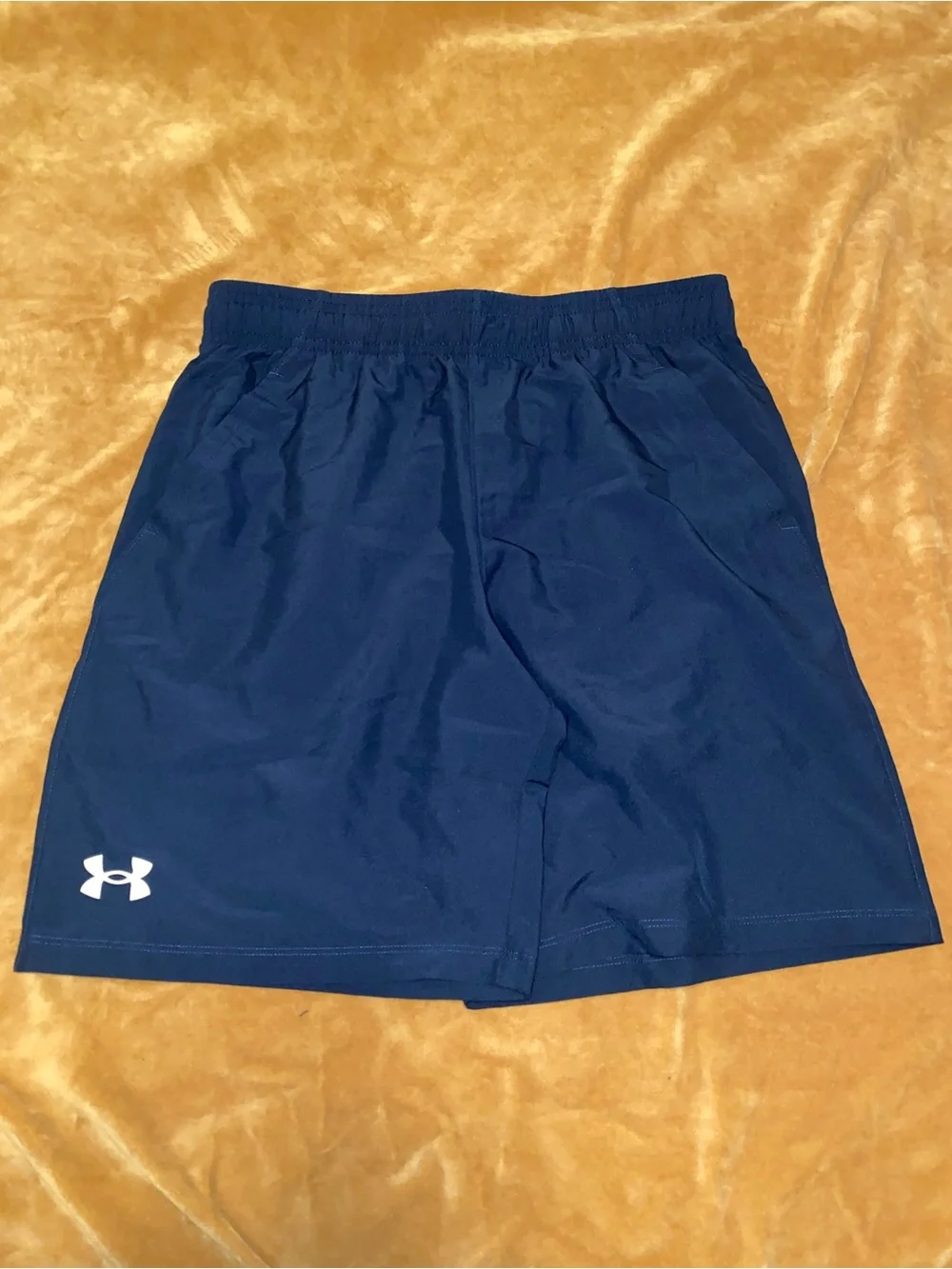 Under Armour Boys' Navy & White Graphic Athletic Shorts Set